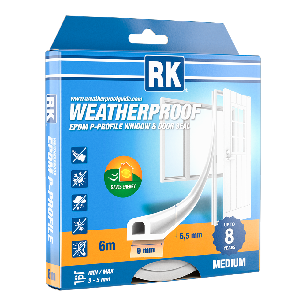 Weatherproof EPDM, P-profile Medium