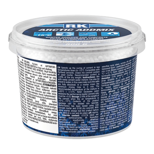 Arctic Addmix concrete winter additive